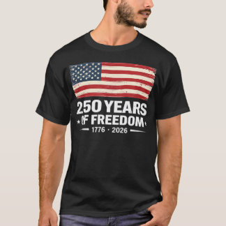USA 250. Jubiläum 1776 2026 Patriotische Flagge T-Shirt