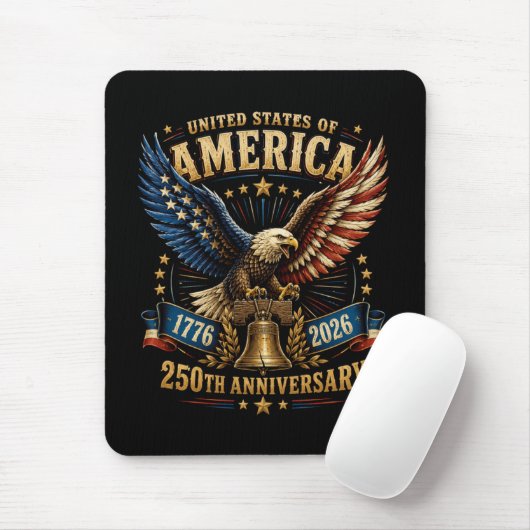 USA 250. Jubiläum Adler Mousepad (Mit Mouse)