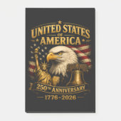 USA 250. Jubiläum Adler Post-it Klebezettel (Vorderseite)