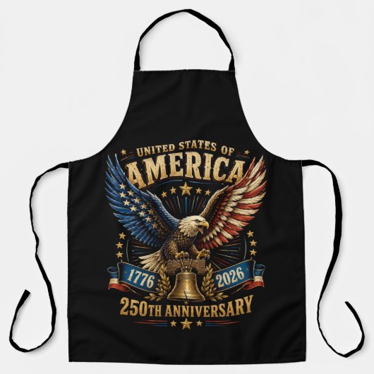 USA 250. Jubiläum Adler Schürze (Vorderseite)