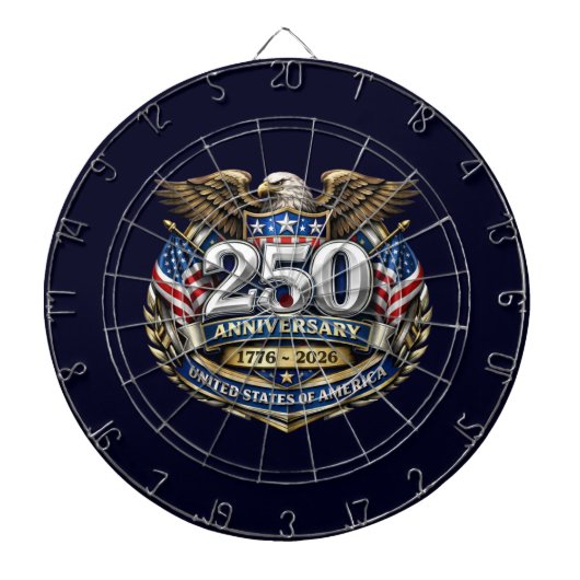 USA 250. Jubiläum Dartscheibe (vorne)