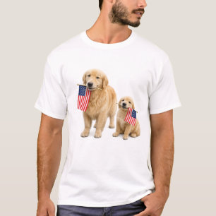 USA 250. Jubiläum Golden Retriever T-Shirt #7