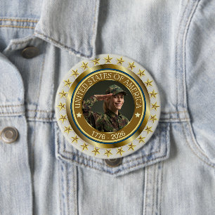 USA 250. Jubiläum I Patriotisch 1776-2026 Button
