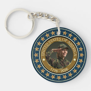 USA 250. Jubiläum I Patriotisch 1776-2026 Schlüsselanhänger