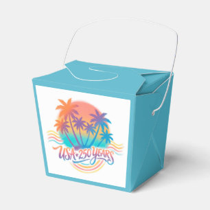 USA 250. Jubiläum Palm Bäume Geschenkschachtel