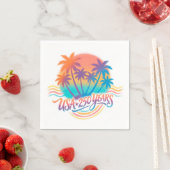 USA 250. Jubiläum Palm Bäume Serviette (Beispiel)
