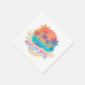 USA 250. Jubiläum Palm Bäume Serviette (Ecke)
