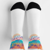 USA 250. Jubiläum Palmen  Socken (Oben)
