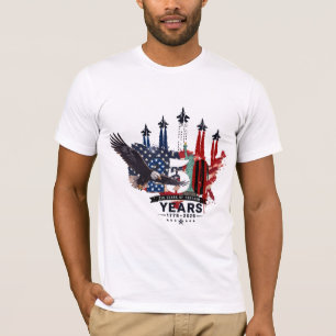 USA 250. Jubiläum Patrioten Eagle Fighter Jet  T-Shirt