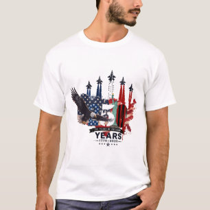 USA 250. Jubiläum Patrioten Eagle Fighter Jet T-Shirt