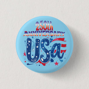USA 250. Jubiläum patriotische Grafik Button
