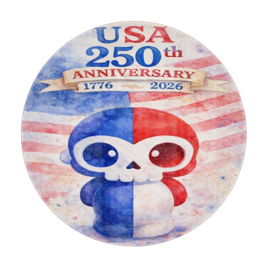 USA 250. Jubiläum Schneidebrett (Vorderseite)