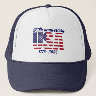 USA 250. Jubiläum Semiquincentennial 1776–2026 Truckerkappe