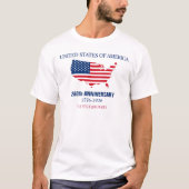 USA 250. Jubiläum Sonderanfertigung T-Shirt (Vorderseite)