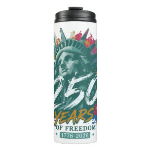 USA 250. Jubiläum Statue of Liberty 250 Jahre Thermosbecher