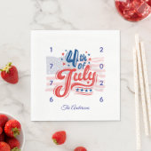 USA 250. Jubiläum Vierter Juli Serviette (Beispiel)