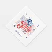 USA 250. Jubiläum Vierter Juli Serviette (Ecke)