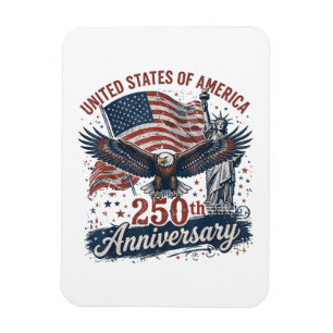 USA 250. Jubiläum Weißkopfseeadler Freiheitsstatue Magnet