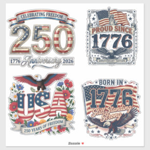 USA 250. Jubiläums-Aufkleber Aufkleber