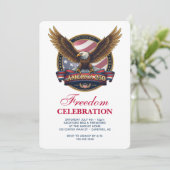 USA 250. Jubiläums BBQ Einladung (Stehend Vorderseite)