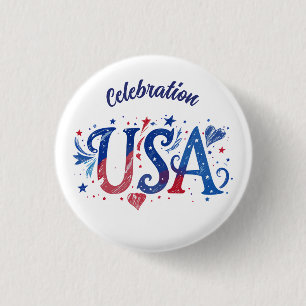 USA 250. Jubiläums-patriotische Grafik Button