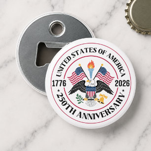 USA 250. Jubiläums-Patriotisches-Adler-Emblem Flaschenöffner