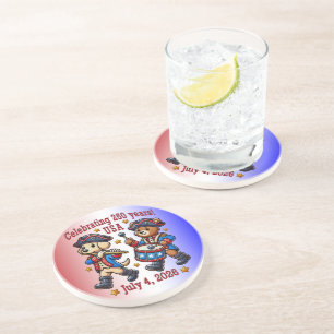 USA 250. Jubiläums-Souvenir - Patriotisch Getränkeuntersetzer