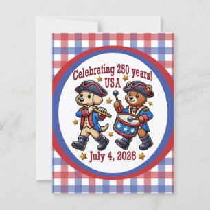 USA 250. Jubiläums-Souvenir - Patriotisch  Postkarte