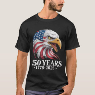 USA 250. Jubiläums-T-Shirt, Patriotischer Adler Am T-Shirt