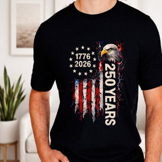 USA 250. Jubiläums-Unabhängigkeitstag-Flagge T-Shirt