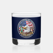 USA 250. Jubiläumsemblem Whiskyglas (Rückseite)