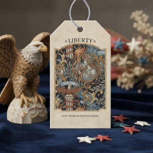 USA 250 Liberty Art Nouveau Muster Rahmen ID1302 Geschenkanhänger