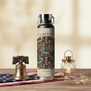 USA 250 Liberty Art Nouveau Muster Rahmen ID1302 Trinkflasche