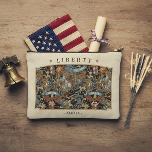 USA 250 Liberty Art Nouveau Muster Rahmen ID1302 Zubehörtasche
