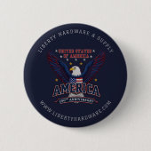 USA 250. Meilenstein Individuelle Unternehmensmark Button (Vorderseite)