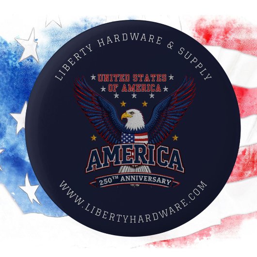USA 250. Meilenstein Individuelle Unternehmensmark Button
