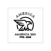 USA 250 | Modern 4. Juli Gummistempel (Prägung)