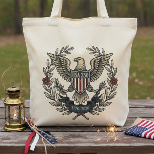 USA 250 Patrioten-Adler-Erbe-Motiv Crm ID1299 Tragetasche