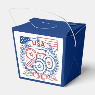 USA 250 Patriotesches Jubiläumsemblem-Design Geschenkschachtel