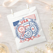USA 250 Patriotic Anniversary Emblem Design Geschenktütchen (Ausgeschnitten)