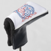 USA 250 Patriotic Anniversary Emblem Design Golf Headcover (3/4 Vorderseite)