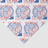 USA 250 Patriotic Anniversary Emblem Design Seidenpapier (Ausschnitt)