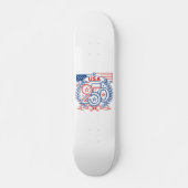 USA 250 Patriotic Anniversary Emblem Design Skateboard (Vorne)