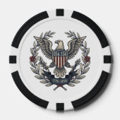 USA 250 Patriotic Eagle Heritage Motif ID1299 Pokerchips (Vorderseite)