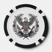 USA 250 Patriotic Eagle Heritage Motif ID1299 Pokerchips (Rückseite)