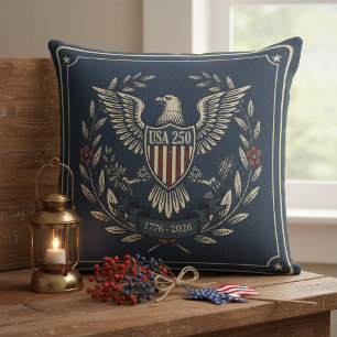 USA 250 Patriotic Eagle Heritage Motiv Navy ID1299 Kissen