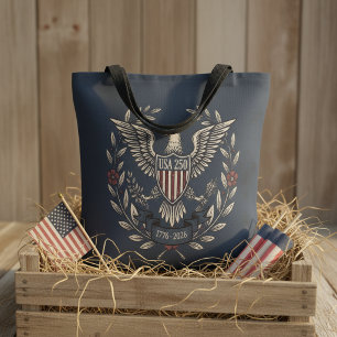 USA 250 Patriotic Eagle Heritage Motiv Navy ID1299 Tasche