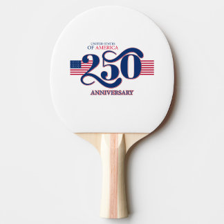 USA 250 Patriotic Ping Pong Paddle   Tischtennis Schläger