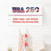 USA 250 Patriotismus-Vorlage Banner (Insitu)