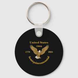 USA 250 Semiquincentennial Plastic Keychain Schlüsselanhänger